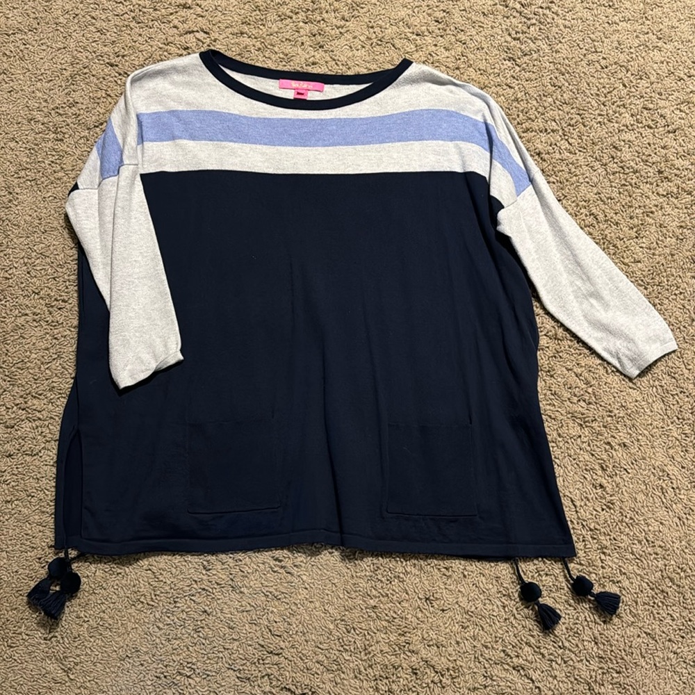 EUC Lilly Pulitzer Elba oversized tunic sweater sz L